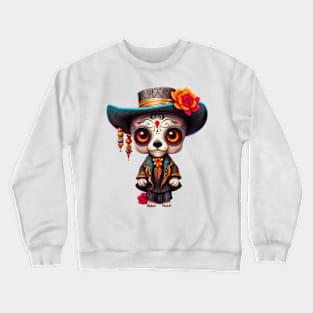 Dia de los Muertos Dog #10 Crewneck Sweatshirt